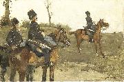 George Hendrik Breitner Hussars oil painting artist
